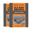 pmegp scheme fly ash bricks project report with double cover page books set