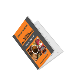 pmegp masala making business project report with single open book cover