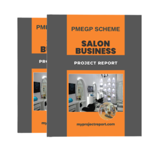 pmegp scheme salon business project report with two cover page books set