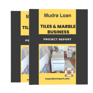 mudra loan project report of tiles and marble business with double cover books set