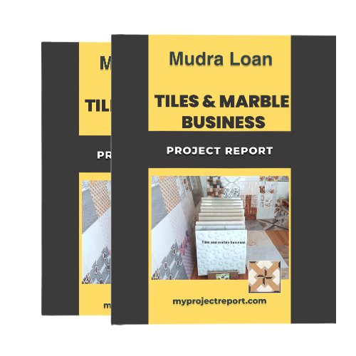 mudra loan project report of tiles and marble business with double cover books set
