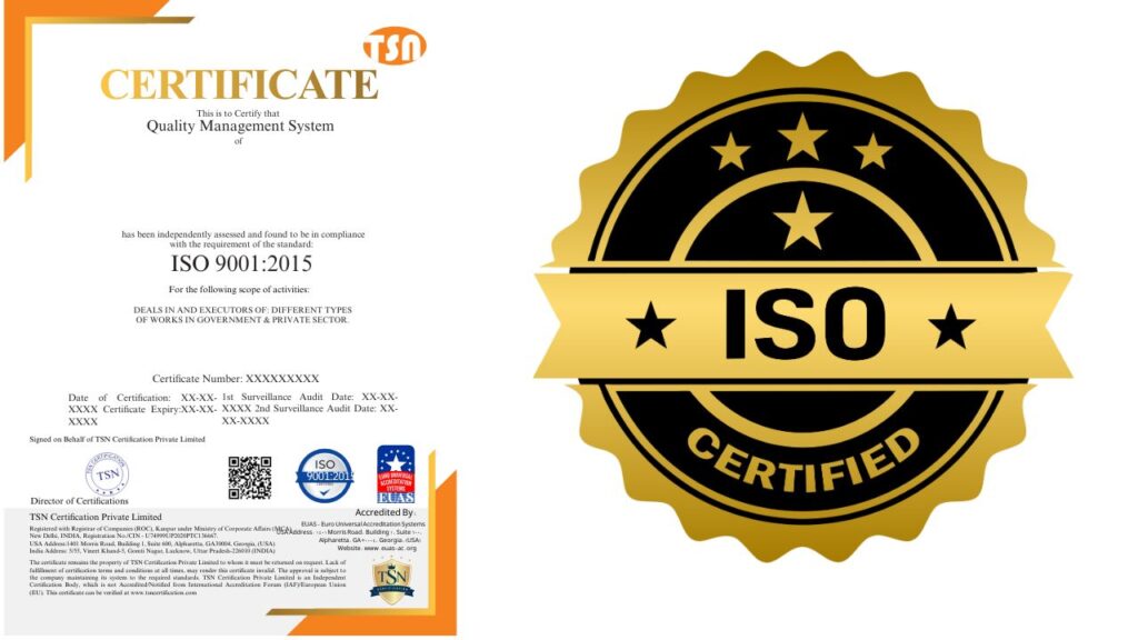 ISO certificate image